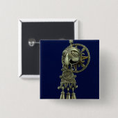 Lippenstecker des Vogelgottes Button (Vorne & Hinten)