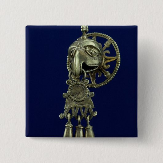 Lippenstecker des Vogelgottes Button (Vorderseite)