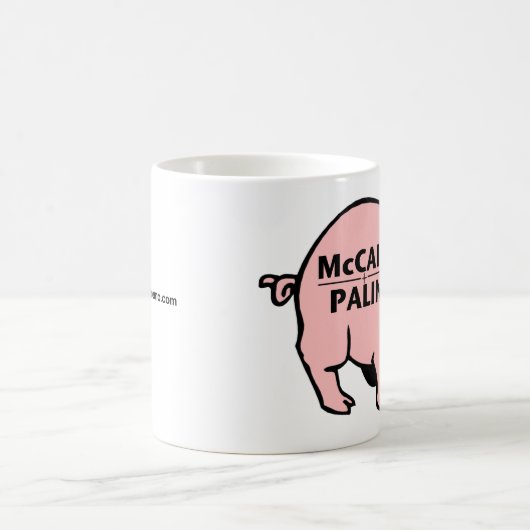 Lippenstift auf einem Schwein Kaffeetasse (Mittel)