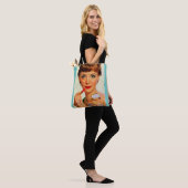 Lippenstift-Dame der 60er Jahre Tasche (Am Model)