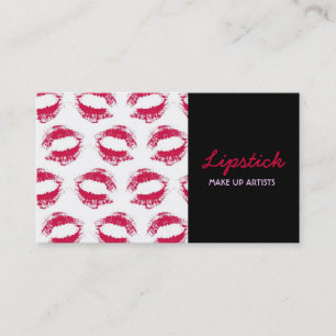 Lippenstift-Druck-Visitenkarte Visitenkarte