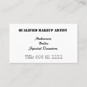 Lippenstift-Entwurfs-Maskenbildner Visitenkarte (Rückseite)