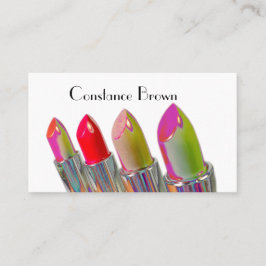 Lippenstift-Entwurfs-Maskenbildner Visitenkarte