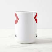Lippenstift-Fleck-Frau Kaffeetasse (Mittel)