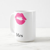 Lippenstift-Fleck-Frau Kaffeetasse (Vorderseite Links)