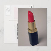 Lippenstift Foto Postkarte (Vorne/Hinten)