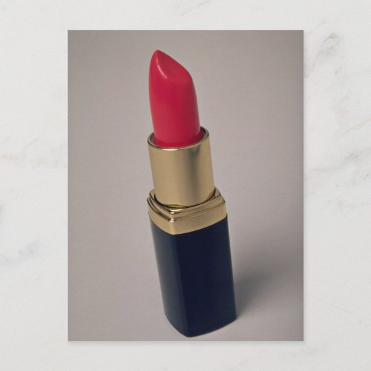 Lippenstift Foto Postkarte (Vorderseite)