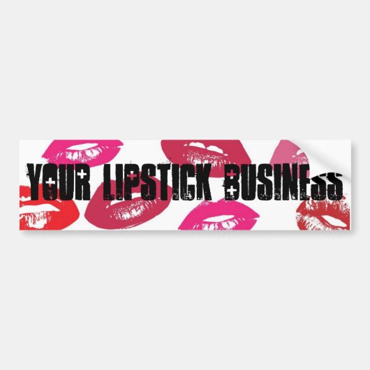 Lippenstift-Geschäft Lipsense Autoaufkleber (Vorne)