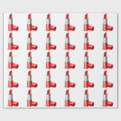 Lippenstift Geschenkpapier (Flach)