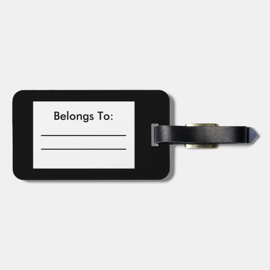 Lippenstift-Junkie-Gepäckanhänger Gepäckanhänger (Rückseite horizontal)