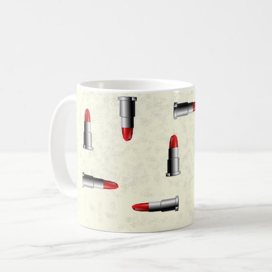 Lippenstift Kaffeetasse (Vorderseite Links)