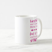 Lippenstift kann Probleme nicht lösen Kaffeetasse (VorderseiteRechts)
