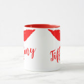 Lippenstift-Kennzeichen Ihr Name Tasse (Zentrum)