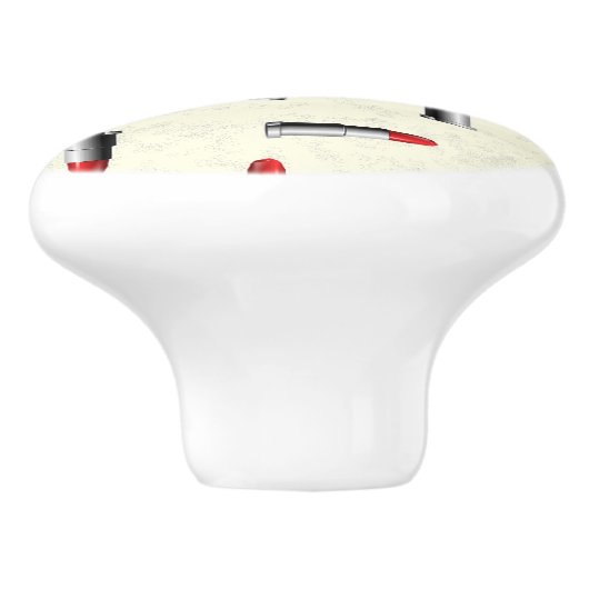 Lippenstift Keramikknauf (Seitenansicht)