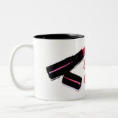 Lippenstift-Kommando-Tasse Zweifarbige Tasse (Links)