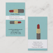Lippenstift-Kosmetik-Maskenbildner des Visitenkarte (Vorne/Hinten)