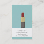 Lippenstift-Kosmetik-Maskenbildner des Visitenkarte (Rückseite)