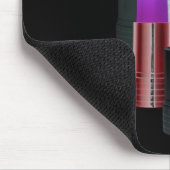 Lippenstift-Kunst versiegelt mit einem Kuss… Mousepad (Ecke)