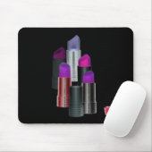 Lippenstift-Kunst versiegelt mit einem Kuss… Mousepad (Mit Mouse)