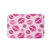 Lippenstift-Kuss-Form-Druck-Muster Badematte (Vorderseite)