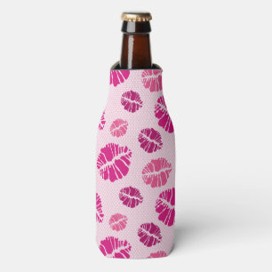 Lippenstift-Kuss-Form-Druck-Muster Flaschenkühler