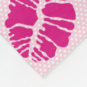 Lippenstift-Kuss-Form-Druck-Muster Fleecedecke (Ecke)
