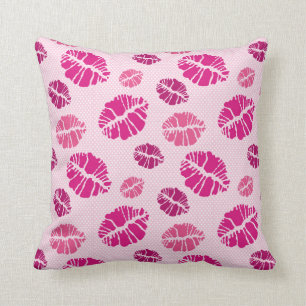 Lippenstift-Kuss-Form-Druck-Muster Kissen