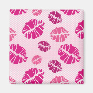 Lippenstift-Kuss-Form-Druck-Muster Magnet
