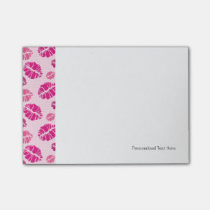 Lippenstift-Kuss-Form-Druck-Muster Post-it Klebezettel