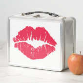 Lippenstift-Kuss Metall Brotdose (Beispiel)