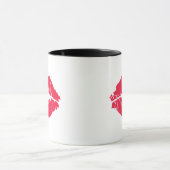 Lippenstift-Kuss Tasse (Zentrum)