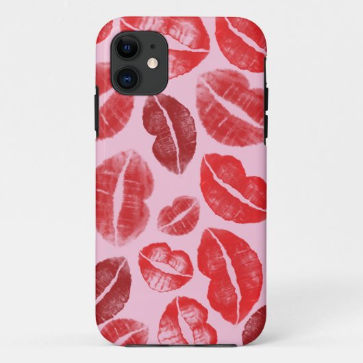 Lippenstift-Küsse Case-Mate iPhone Hülle (Rückseite)