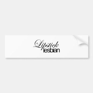 Lippenstift-Lesbe Autoaufkleber