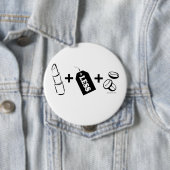 Lippenstift-Lesbe Button (Beispiel)