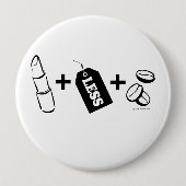 Lippenstift-Lesbe Button (Vorderseite)