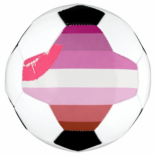 Lippenstift-Lesbe Fußball (Vorderseite)