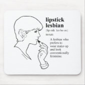 LIPPENSTIFT-LESBE MOUSEPAD (Vorne)