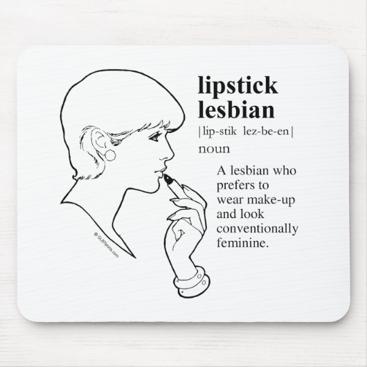 LIPPENSTIFT-LESBE MOUSEPAD (Vorne)