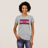 Lippenstift-Lesben-Flagge T-Shirt (Vorne ganz)