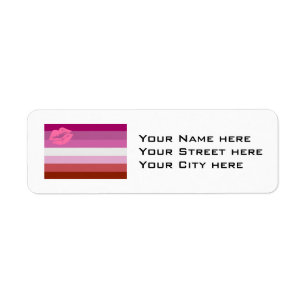 Lippenstift-Lesben-Stolzflagge
