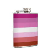 Lippenstift-Lesben-Stolzflagge-Flasche Flachmann (Rechts)