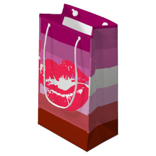 Lippenstift-Lesben-Stolzflagge Kleine Geschenktüte