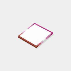 Lippenstift-Lesben-Stolzflagge Post-it Klebezettel