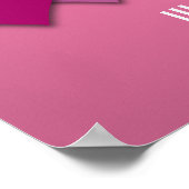 Lippenstift lesbischer Stolz Herzen mit individuel Poster (Ecke)