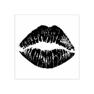 Lippenstift-Lippen Gummistempel