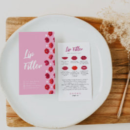 Lippenstift-Lippeninjektionen nach der Pflegekarte