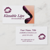 Lippenstift-Lippenmake-upVisitenkarten b Visitenkarte (Vorne/Hinten)