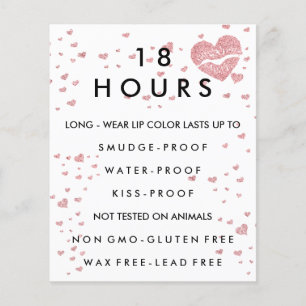 Lippenstift-Make-up-Vertrieb Flyer