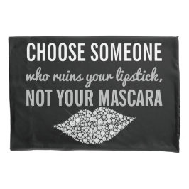 Lippenstift-Make-upInspirational Zitat Kissenbezug