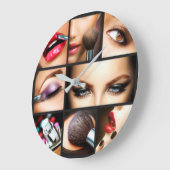 Lippenstift-Make-upmode-Entwurf Große Wanduhr (Winkel)